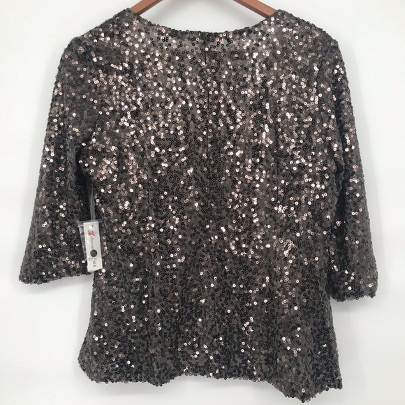 4 for $35 🍄 NWT Charming Charlie Sequin Party Jacket - Picture 7 of 10